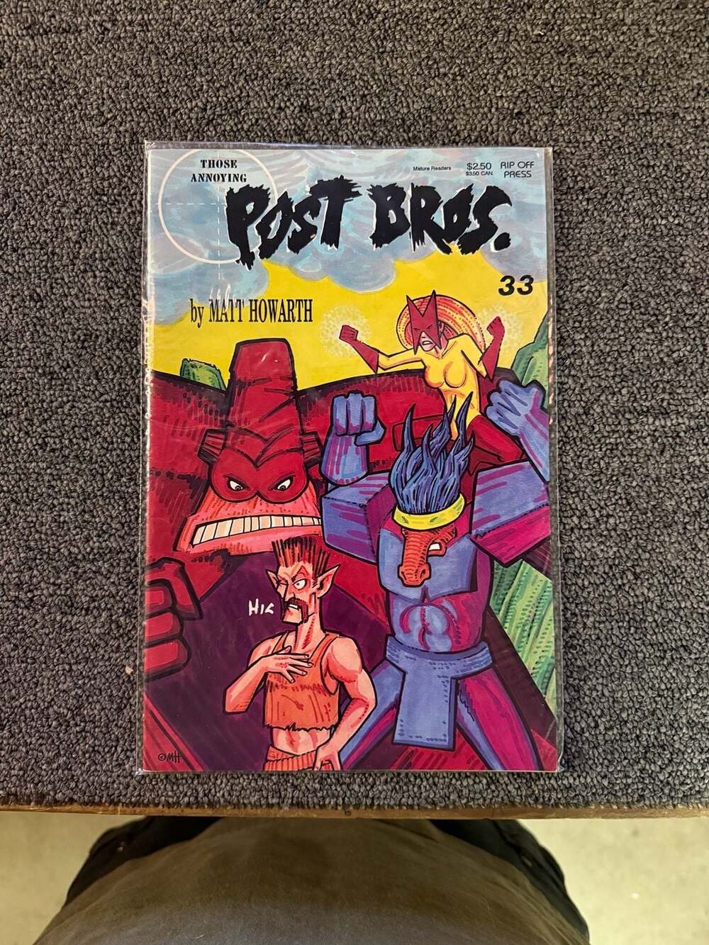 Those Annoying Post Bros. Comic Books #32 and #33 by Matt Howarth (Rip Off Press
